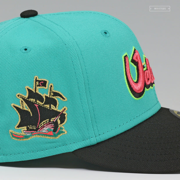 COLUMBUS CLIPPERS X VELEROS DE COLUMBUS SOUTH BEACH PRE HEAT NEW ERA FITTED CAP