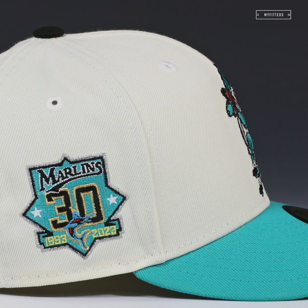 FLORIDA MARLINS X MIAMI MARLINS 30TH ANNIVERSARY BILLY THE MARLIN NEW ERA FITTED CAP