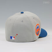 NEW YORK METS UPSIDE DOWN ARCH CHAIN STITCHED ROAD JERSEY INSPIRED NEW ERA FITTED CAP