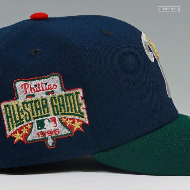 PHILADELPHIA PHILLIES 1996 ALL-STAR GAME IVERSON FROM HS TO NBA NEW ERA FITTED CAP