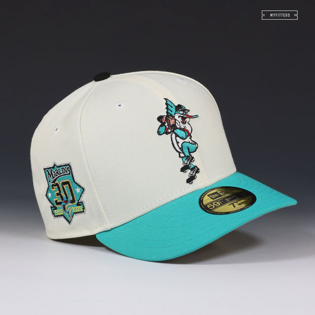 FLORIDA MARLINS X MIAMI MARLINS 30TH ANNIVERSARY BILLY THE MARLIN NEW ERA FITTED CAP