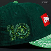 BROOKLYN NETS 10TH ANNIVERSARY GREEN PAISLEY NEW ERA HAT