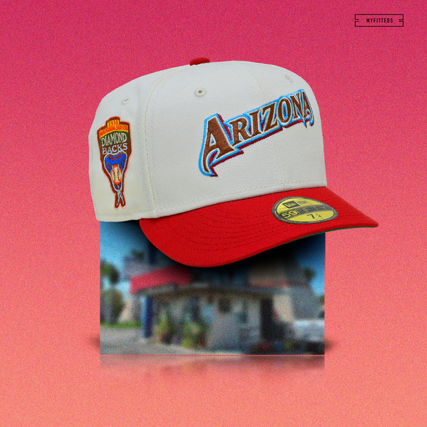 ARIZONA DIAMONDBACKS 1998 INAUGURAL SEASON ROUTE 66 PACK WIGWAM MOTEL INSPIRED NEW ERA HAT