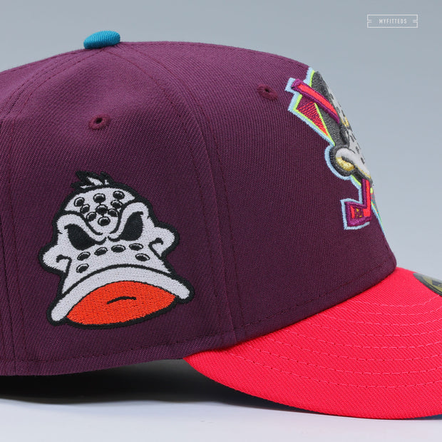 ANAHEIM MIGHTY DUCKS GRADIENT WILD WING DARK AUBERGINE NEW ERA FITTED CAP