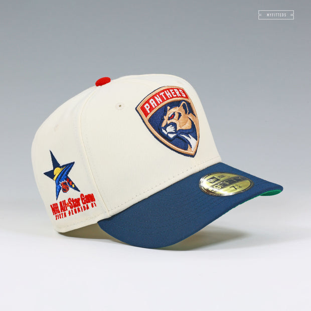 FLORIDA PANTHERS NHL ALL STAR GAME SOUTH FLORIDA 2003 OFF WHITE NEW ERA FITTED CAP