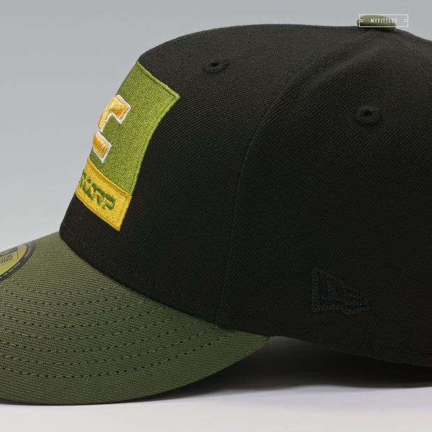 SUPERMAN™ 2025 MOVIE LUTHORCORP™ JET BLACK ARMY OLIVE NEW ERA FITTED CAP