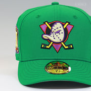 ANAHEIM MIGHTY DUCKS 30TH ANNIVERSARY DISTRICT 5 SOLID GREEN NEW ERA FITTED CAP