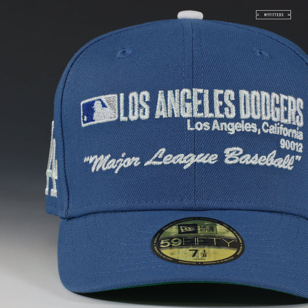 LOS ANGELES DODGERS LA, CA 90012 MAJOR LEAGUE BASEBALL VINTAGE LOOK NEW ERA FITTED CAP