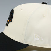 BOSTON BRUINS NHL OFF WHITE JET BLACK PRIMARY NEW ERA FITTED CAP