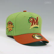 MILWAUKEE BREWERS 2002 MLB ALL-STAR GAME MATCHA LATTE NEW ERA FITTED CAP