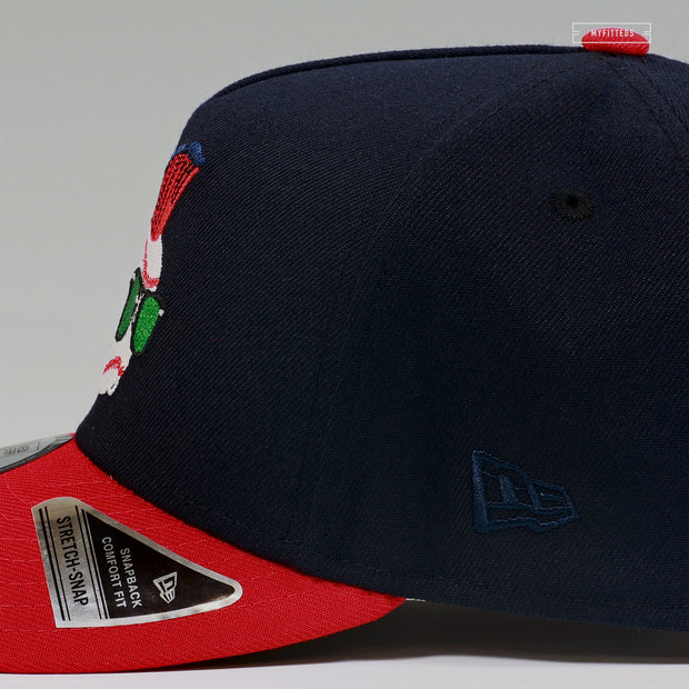 MAJOR LEAGUE THE MOVIE MIDNIGHT NAVY SCARLET NEW ERA 9FIFTY A-FRAME SNAPBACK