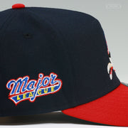 MAJOR LEAGUE THE MOVIE MIDNIGHT NAVY SCARLET NEW ERA 9FIFTY A-FRAME SNAPBACK