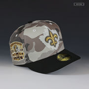 NEW ORLEANS SAINTS 2009 SUPER BOWL XLIV CHAMPIONS CAMO NEW ERA FITTED CAP