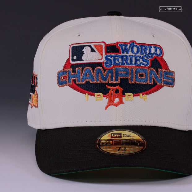 DETROIT TIGERS 1984 WORLD SERIES CHAMPIONS OFF WHITE NEW ERA FITTED CAP