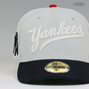 NEW YORK YANKEES ROAD DROP NEEDLE CHAIN STITCH WORDMARK NEW ERA FITTED CAP