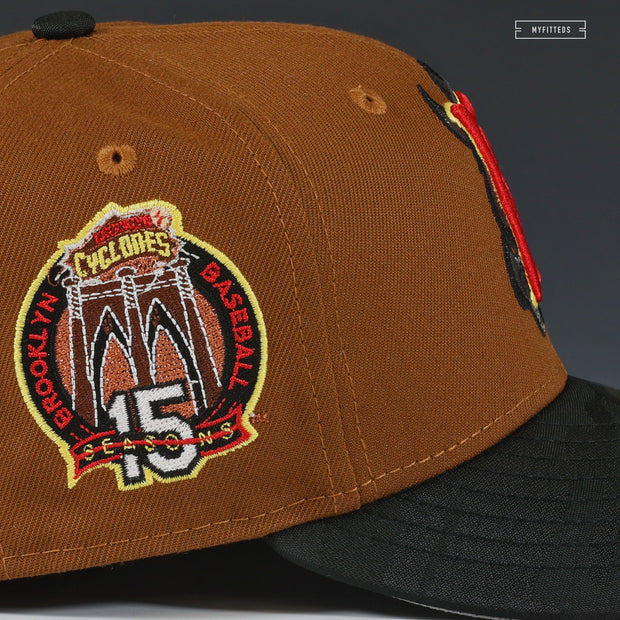 BROOKLYN CYCLONES LA FLAME 15TH ANNIVERSARY CACTUS JACK RACING INSPIRED NEW ERA HAT