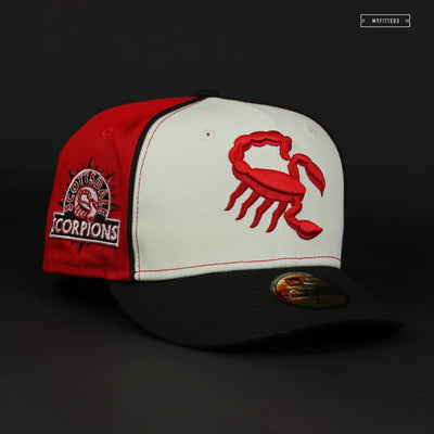 SCOTTSDALE SCORPIONS JERSEY SLEEVE PATCH "OFF WHITE" NEW ERA FITTED CAP