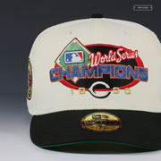 CINCINNATI REDS 1990 WORLD SERIES CHAMPIONS OFF WHITE NEW ERA FITTED CAP