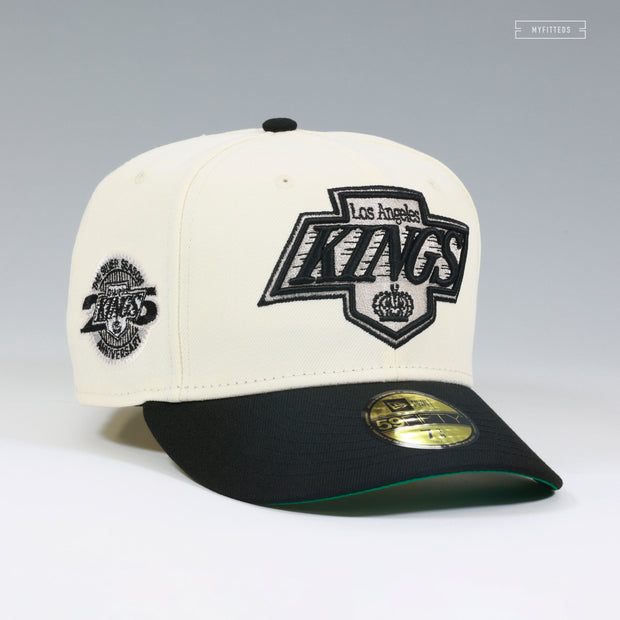 LOS ANGELES KINGS THE SILVER SEASON 25TH ANNIVERSARY GO KINGS GO NEW ERA FITTED CAP