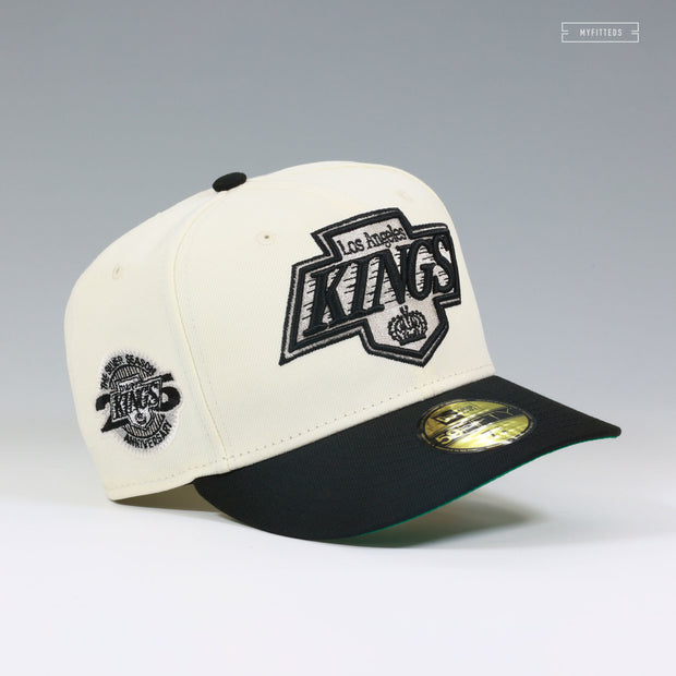 LOS ANGELES KINGS THE SILVER SEASON 25TH ANNIVERSARY GO KINGS GO NEW ERA FITTED CAP