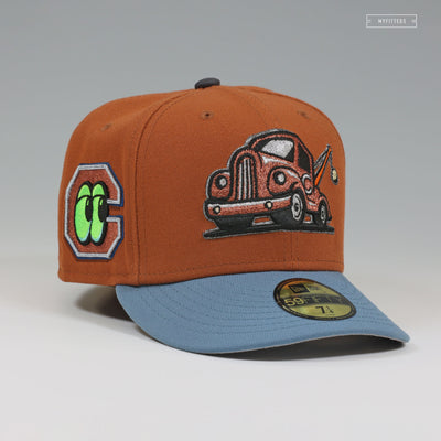 CHATTANOOGA LOOKOUTS X WRECKERS CARS TOW MATER INSPIRED NEW ERA FITTED CAP