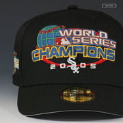 CHICAGO WHITE SOX 2005 WORLD SERIES CHAMPIONS JET BLACK NEW ERA FITTED CAP