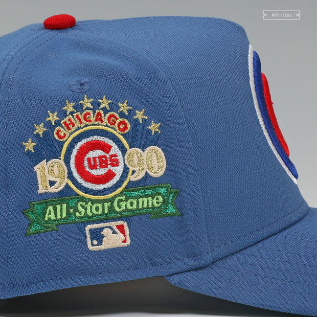 CHICAGO CUBS 1990 ALL-STAR GAME WEATHERED LOOK A-FRAME 9FIFTY NEW ERA SNAPBACK