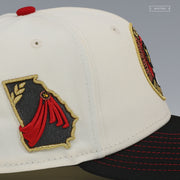 ROME EMPERORS A PROUD AFFILIATE OF THE ATLANTA BRAVES OFF WHITE NEW ERA FITTED CAP