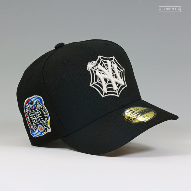 NEW YORK YANKEES 2000 WORLD SERIES SUBWAY SERIES VENOM / SPIDERMAN INSPIRED NEW ERA CAP