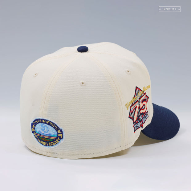 NEW YORK YANKEES VS LOS ANGELES DODGERS 2025 YANKEE & DODGER STADIUM OFF WHITE NEW ERA CAP