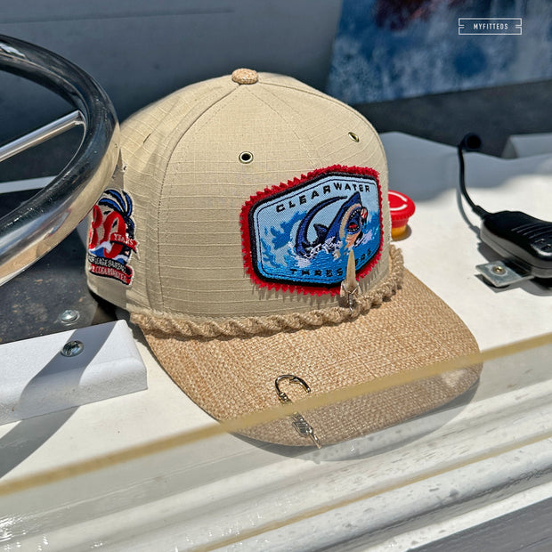CLEARWATER THRESHERS 30TH ANNIVERSARY SHARK TOOTH AND HOOK JAWS INSPIRED ELITE SERIES NEW ERA FITTED CAP