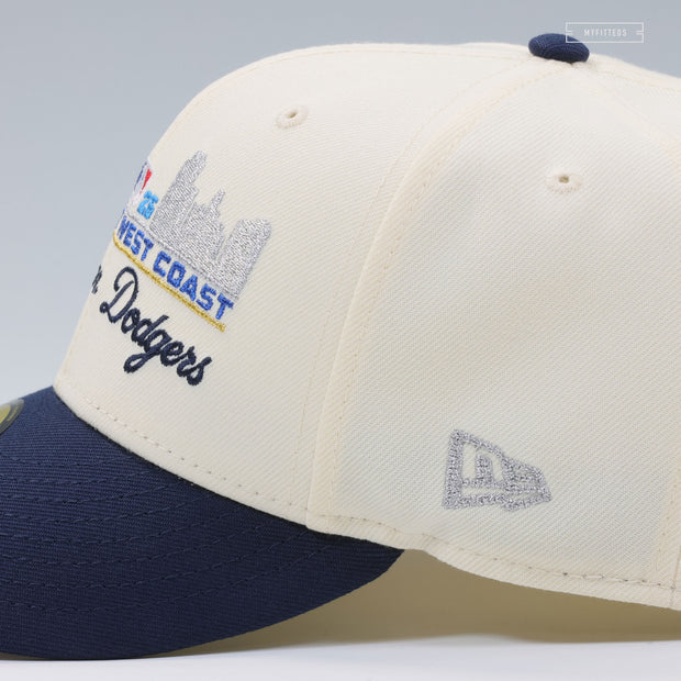 NEW YORK YANKEES VS LOS ANGELES DODGERS 2025 YANKEE & DODGER STADIUM OFF WHITE NEW ERA CAP