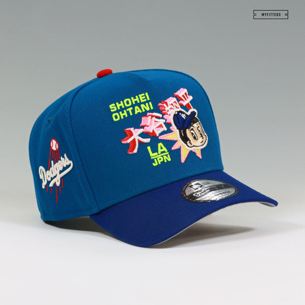 LOS ANGELES DODGERS SHOHEI OHTANI LA-JPN ASTRO BOY BLUE 9FIFTY A-FRAME NEW ERA SNAPBACK