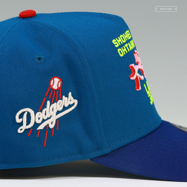 LOS ANGELES DODGERS SHOHEI OHTANI LA-JPN ASTRO BOY BLUE 9FIFTY A-FRAME NEW ERA SNAPBACK