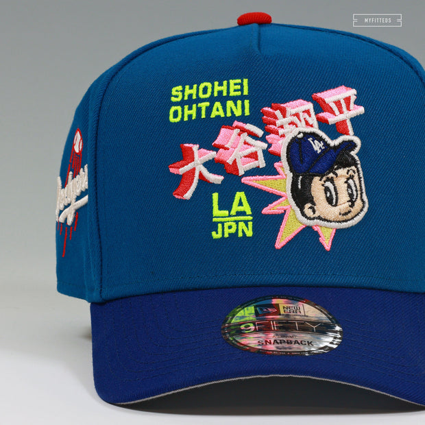 LOS ANGELES DODGERS SHOHEI OHTANI LA-JPN ASTRO BOY BLUE 9FIFTY A-FRAME NEW ERA SNAPBACK