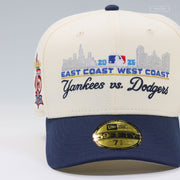 NEW YORK YANKEES VS LOS ANGELES DODGERS 2025 YANKEE & DODGER STADIUM OFF WHITE NEW ERA CAP