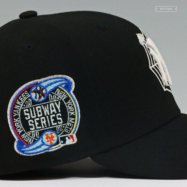 NEW YORK YANKEES 2000 WORLD SERIES SUBWAY SERIES VENOM / SPIDERMAN INSPIRED NEW ERA CAP