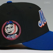 NEW YORK METS MR. MET DROP NEEDLE CHAIN STITCHED JERSEY WORDMARK NEW ERA FITTED CAP