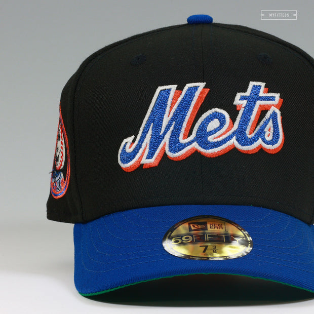 NEW YORK METS MR. MET DROP NEEDLE CHAIN STITCHED JERSEY WORDMARK NEW ERA FITTED CAP