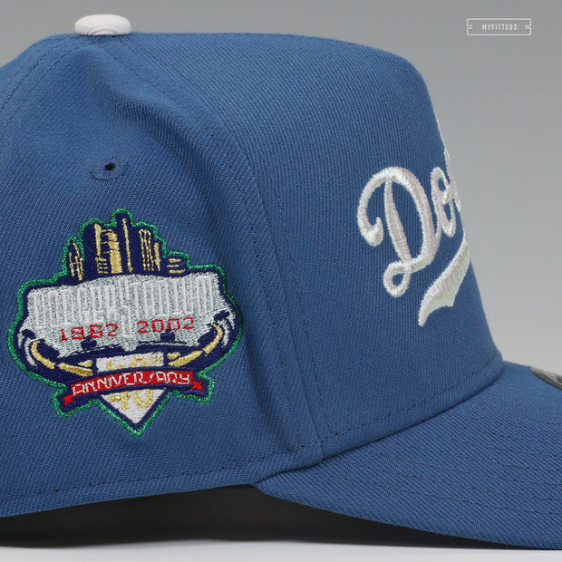 LOS ANGELES DODGERS DODGER STADIUM 40TH WEATHERED LOOK A-FRAME NEW ERA SNAPBACK