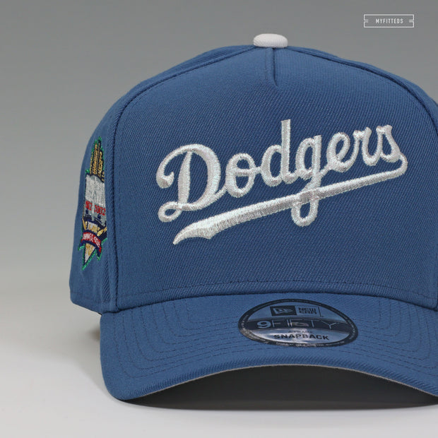 LOS ANGELES DODGERS DODGER STADIUM 40TH WEATHERED LOOK A-FRAME NEW ERA SNAPBACK