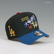 LOS ANGELES DODGERS LA-JPN ASTRO BOY INSPIRED JET BLACK NEW ERA A-FRAME SNAPBACK