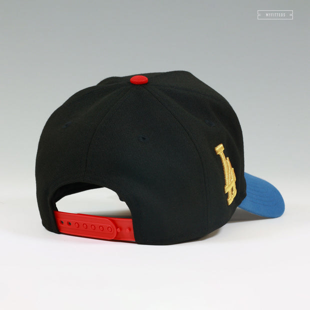 LOS ANGELES DODGERS LA-JPN ASTRO BOY INSPIRED JET BLACK NEW ERA A-FRAME SNAPBACK