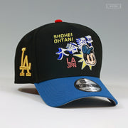 LOS ANGELES DODGERS LA-JPN ASTRO BOY INSPIRED JET BLACK NEW ERA A-FRAME SNAPBACK