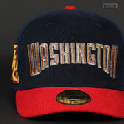 WASHINGTON NATIONALS DC JERSEY FRONT 2005 CASCADING NEW ERA FITTED CAP
