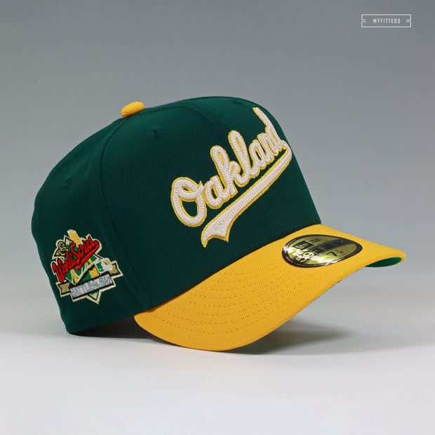 OAKLAND ATHLETICS 1989 WORLD SERIES BATTLE OF THE BAY CHAIN STITCHED NEW ERA FITTED CAP