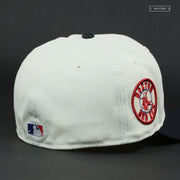 BOSTON RED SOX FENWAY PARK EST. 1912 FRONT OFF WHITE NEW ERA FITTED CAP
