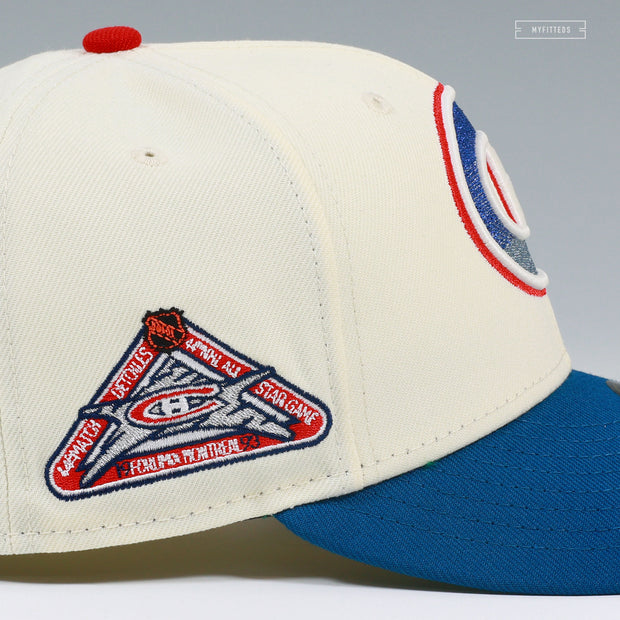 MONTREAL CANADIENS 1993 NHL ALL-STAR GAME OFF WHITE GITD GRADIENT NEW ERA FITTED CAP