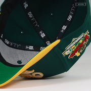 OAKLAND ATHLETICS 1989 WORLD SERIES BATTLE OF THE BAY CHAIN STITCHED NEW ERA FITTED CAP