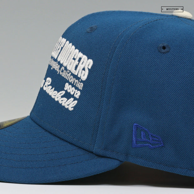 LOS ANGELES DODGERS WEATHERED LOOK TEAM ID NEW ERA FITTED CAP